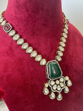 Uncut Kundan Classy Necklace Set with Unique Earrings