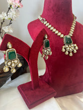 Uncut Kundan Classy Necklace Set with Unique Earrings