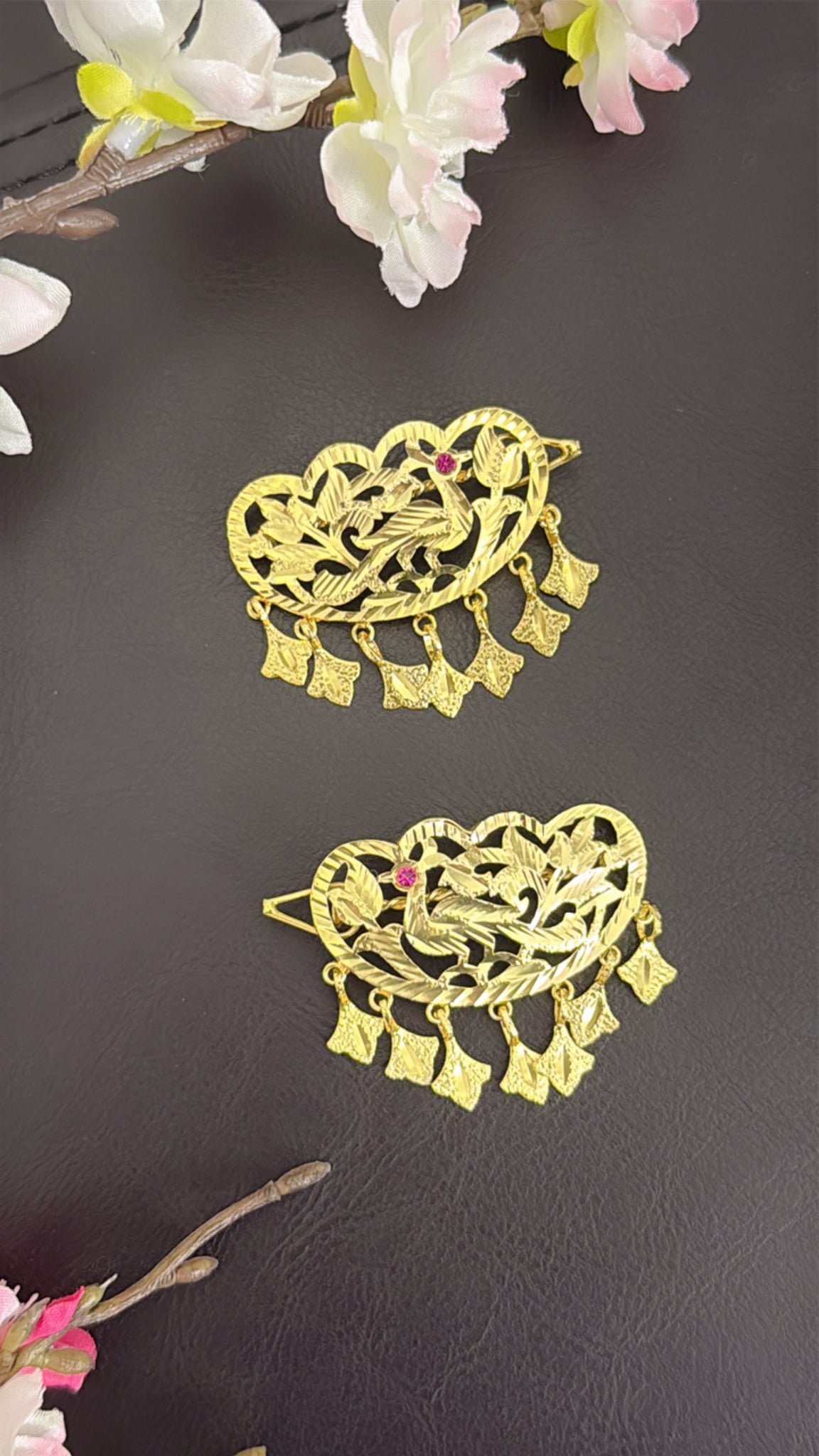 Gold Plated Hair Clips