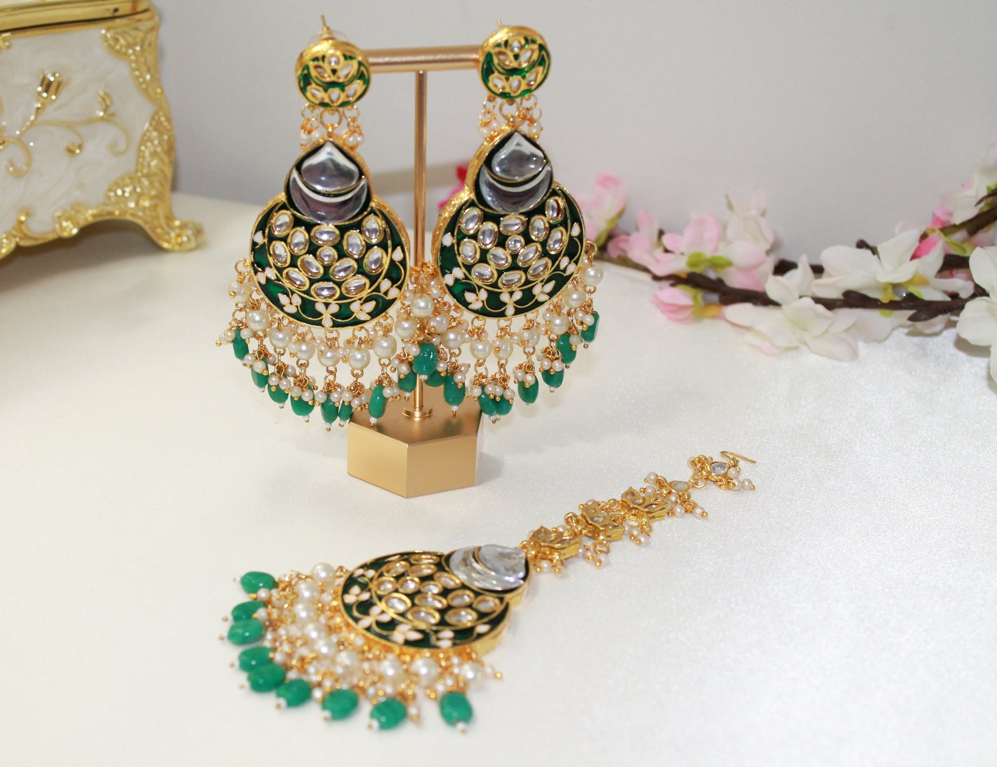 Kundan Earring Tikka