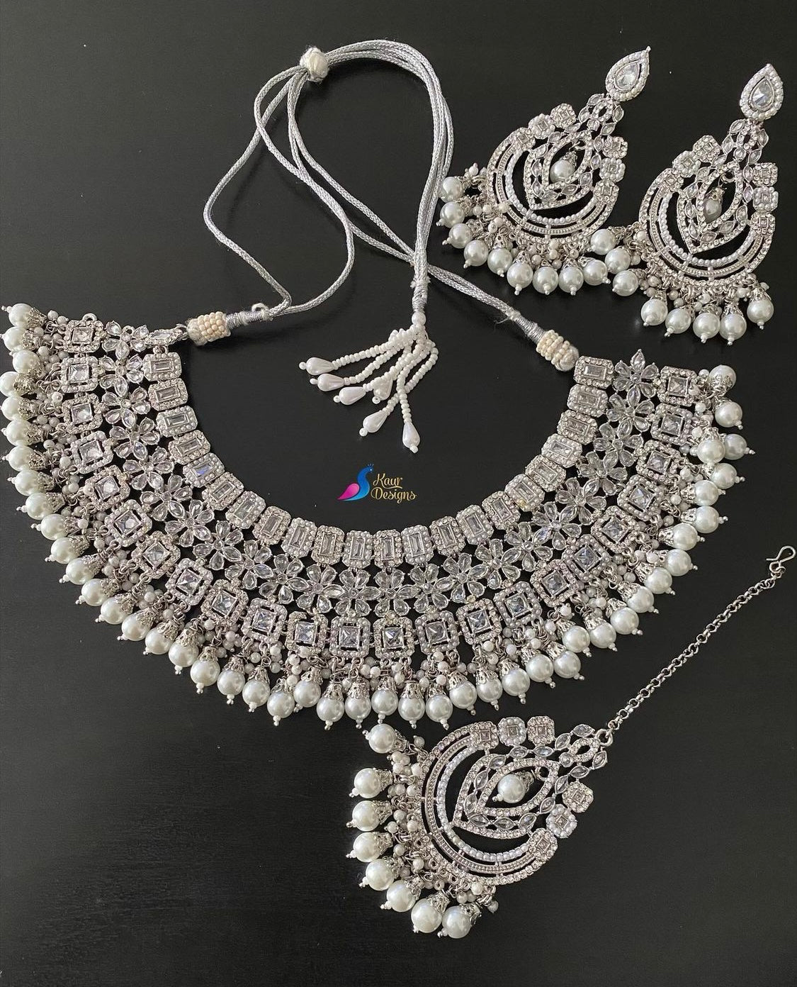 Silver Bridal set