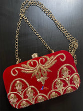 Hand embroidery clutches